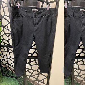 Torrid Black Jeggings with Button Accents